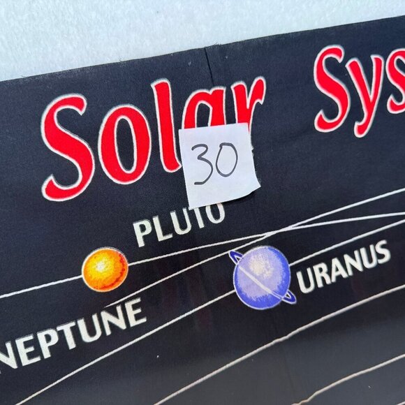 🛒 $9 Fabric DIY Material - 1 yard The Solar System Education Panel #30 - Picture 7 of 7